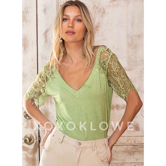 POL Spring Green Premium Tee Buttery Soft Relaxed Fit - Picture 13 of 14